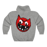 Burning Devil Grey Hooded Sweatshirt